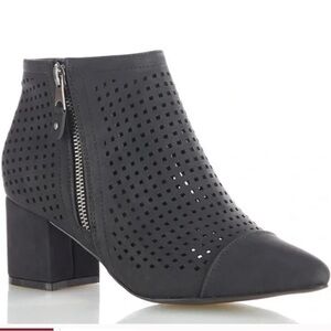 Perforated Side Zip Booties